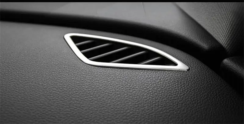 Автомобильный Стайлинг розетки аккуратное переоборудование рамка для кондиционера декоративные наклейки крышки полосы для Audi Q3 RHD интерьер автомобиля с левосторонним управлением авто аксессуары