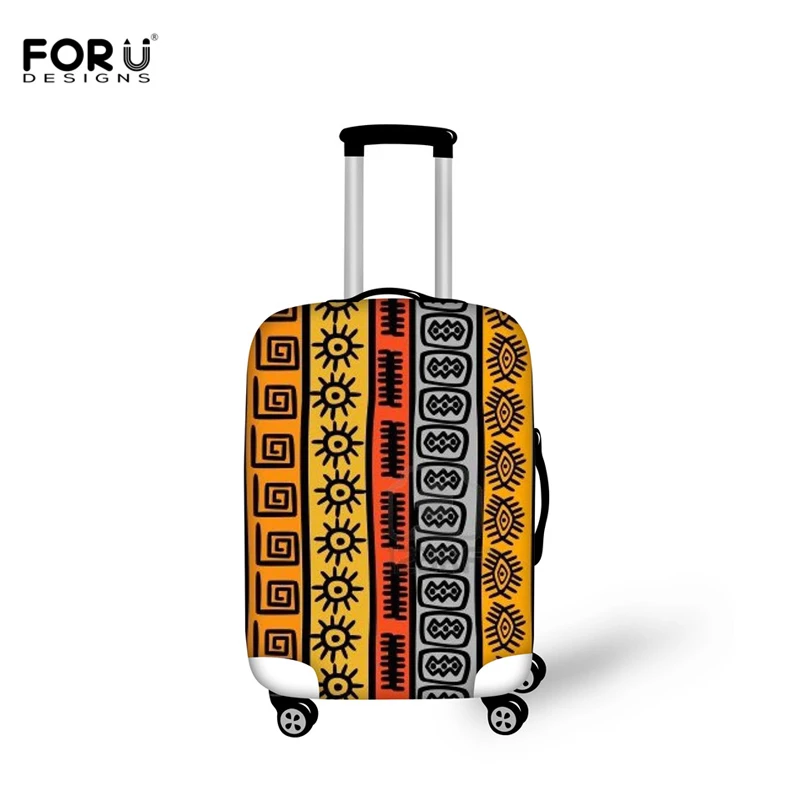 

FORUDESIGNS Retro African Art Travel Accessories Tribal Ethnic Suitcase Protective Covers Women Men Anti-Dust Luggage Case Cover