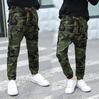 

fashion camouflage boy pants 2018 spring summer kids sport pants for boys trousers children teenage boys clothing 10 12 13 years