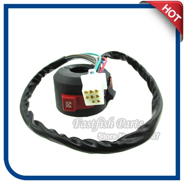 8 Wire ATV KILL LIGHT START SWITCH For Chinese 50cc 70cc 90cc 110cc ATV Quad