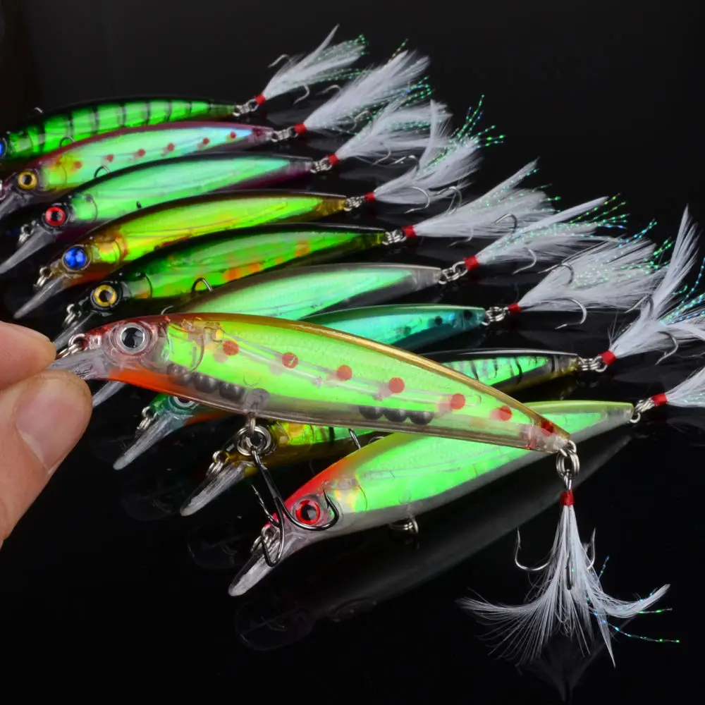 10 шт. рыболовные приманки цветов|fishing tackle|lure hookfeather hooks |