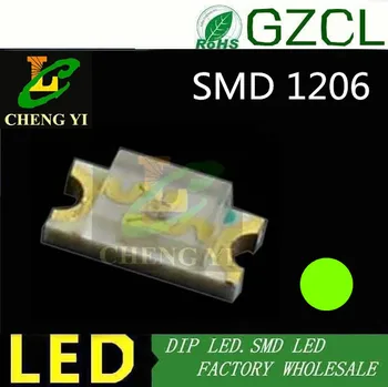 

High intensity Green smd led 568-575nm 2.0-2.5V(1206 LEDs)high quality led diode