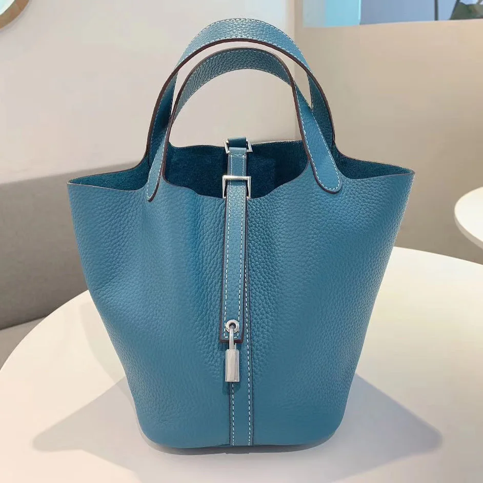Vrouwen Echt Lederen Designer Lunch Emmer Tote Bag Shopper Cabas Handtas Purse Shopping Hobo Mand Real Leer Beroemde Merk Vrouwen Echt Lederen Designer Lunch Emmer Tote Bag Shopper Cabas Handtas Purse Shopping Hobo Mand Real Leer Beroemde Merk