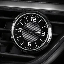 Портативное круглое вентиляционное отверстие с зажимом, внутренняя игла, кварцевый Мини автоматический манометр, светящиеся автомобильные часы, аксессуары, универсальные