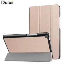 

For Huawei MediaPad T3 8.0 Case Tri-fold Stand PU Leather Flip Protective Case for Huawei MediaPad T3 8.0 - Rose Gold
