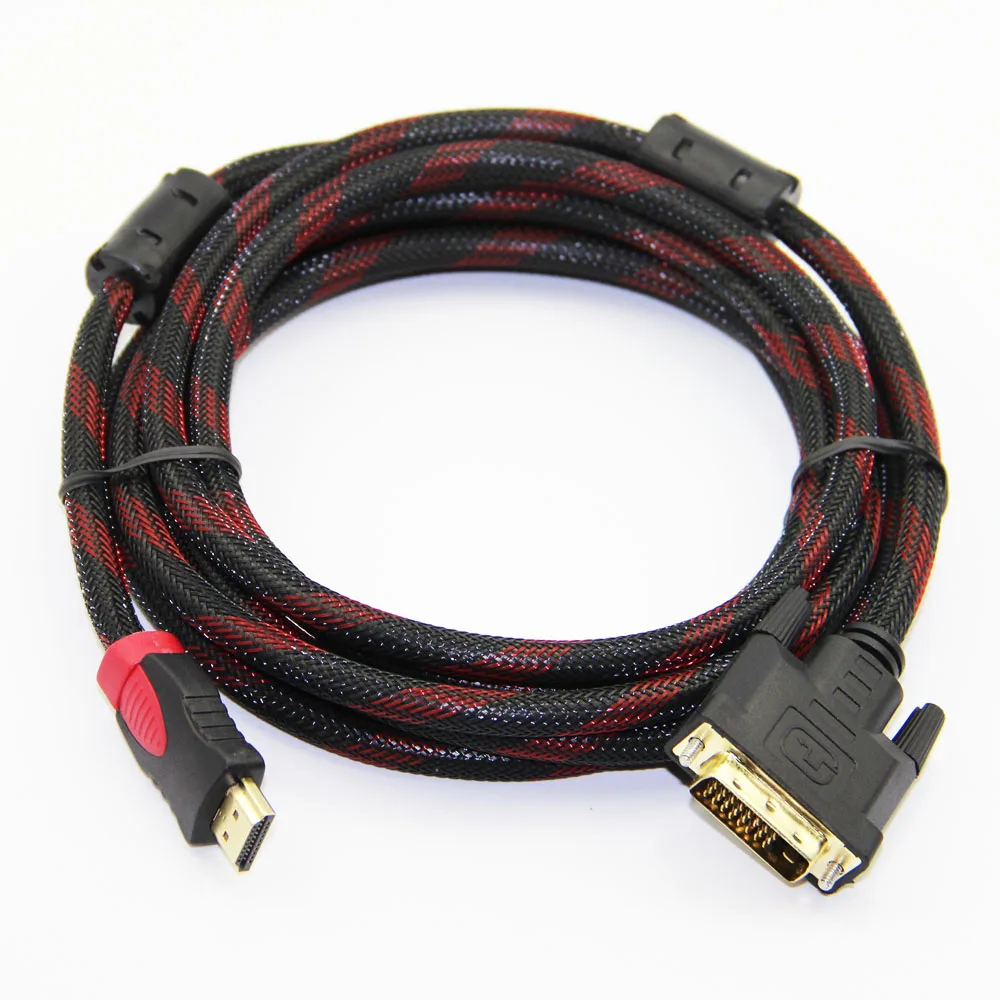 Нейлоновая оплетка Bochara HDMI фотоадаптер кабель 24 + 1pin штекер одно звено 1 5 м 3 10 15 20