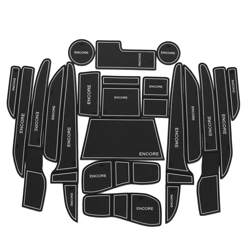 

21Pcs Lot Car Interior Upholstery For Buick 13-15 ENCORE Rubber Mat Car Accessories Non-Slip Mat Auto Accessories Interior