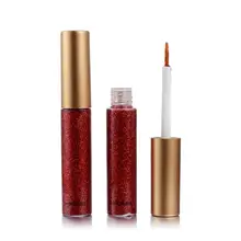 Профессиональная Косметика с блестками 7 цветов водонепроницаемый мерцающий пигмент Серебро Золото металлик жидкая подводка для глаз с блестками Макияж