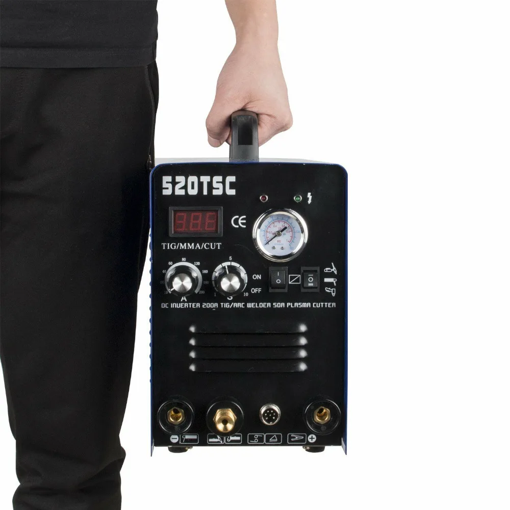 Tosense 520TSC 3 in 1 Multi-Funktion 50A Air Inverter Plasma Cutter 200A TIG/MMA Schweißer 110V/220V Dual Voltage Schweißen Maschine Tosense 520TSC 3 in 1 Multi-Funktion 50A Air Inverter Plasma Cutter 200A TIG/MMA Schweißer 110V/220V Dual Voltage Schweißen Maschine
