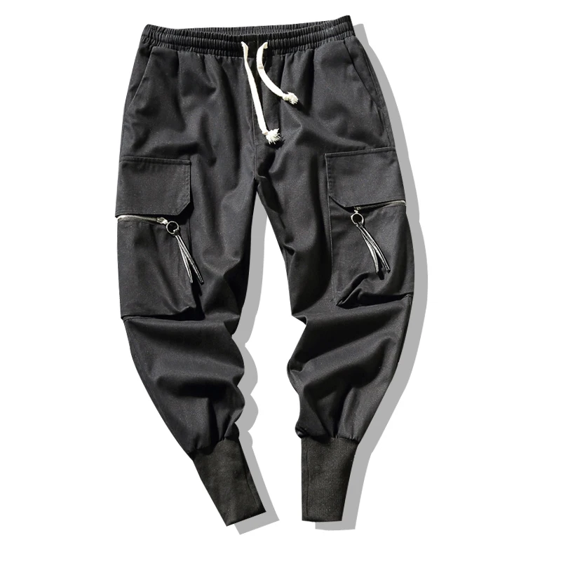 Spring Summer Mens Pants Fashion Sweatpants Mens Joggers  Plus Size 5XL Harem Pant Big Pockets Cargo Pants Casual  Loose  Cotton