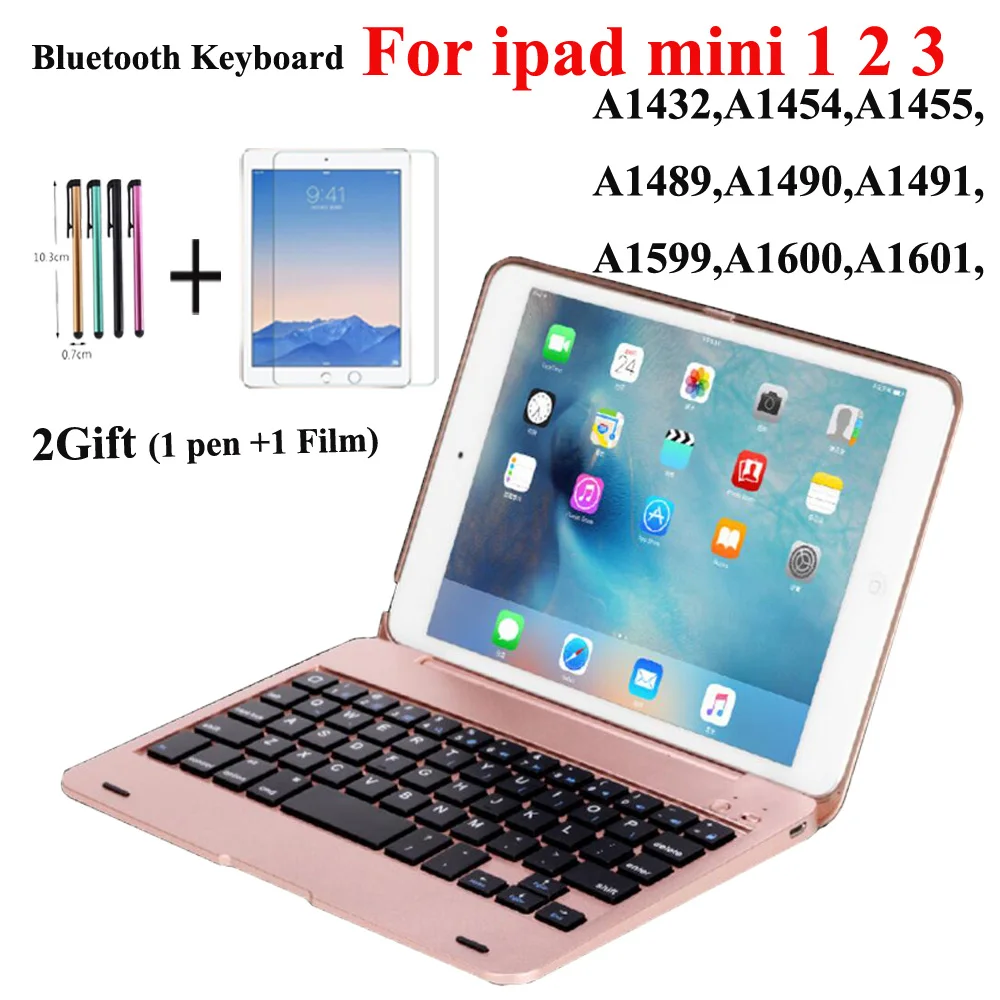Чехол клавиатура для iPad Mini 3 mini 2 1 7 9 дюймов планшета. Полный корпус защитный
