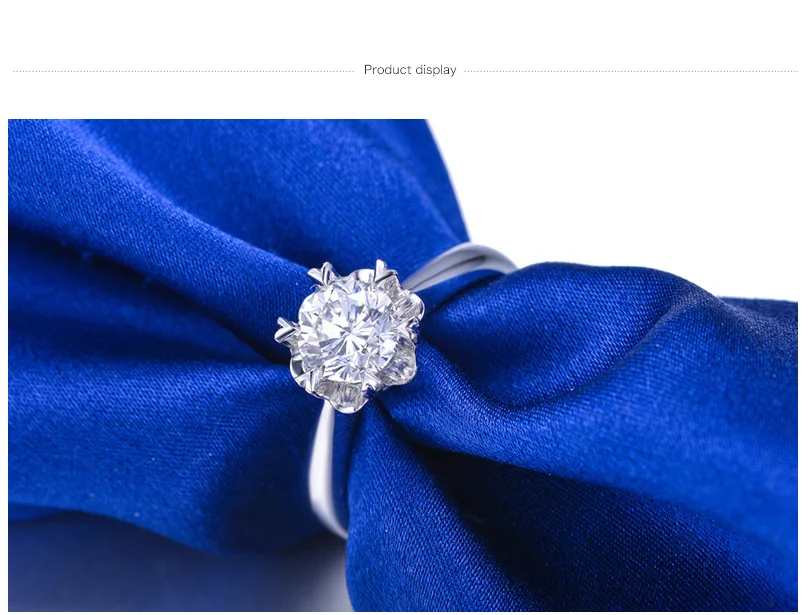 18K Золотое кольцо с бриллиантами для женщин и девушек, для влюбленных пар, классические одиночные снежинки, романтические свадебные вечерние Кольца На заказ