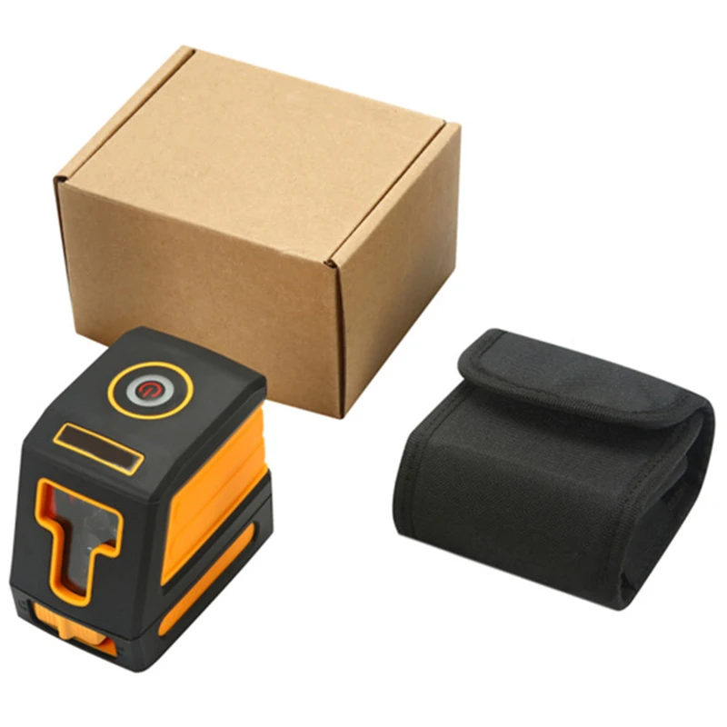 

2 Lines Level Meter Horizontal Vertical Red Cross Line Self-Leveling Receiver Ip54 Without Bracket Clip