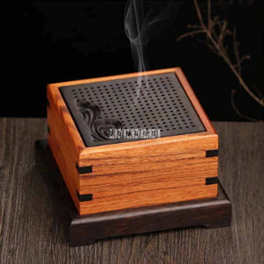 High Quality Ebony Wood Incense Burner Openwork Censer Wood Burner