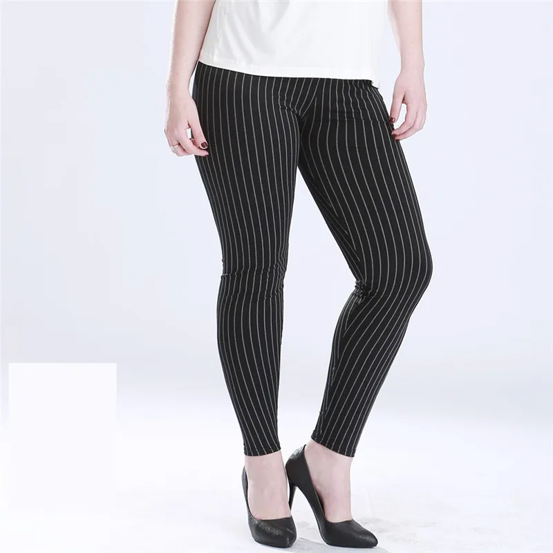Plus Size Women Leggings 5XL Faux Denim 