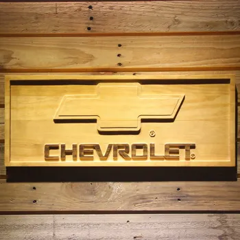 

Chevrolet Beer 3D Wooden Bar Sign