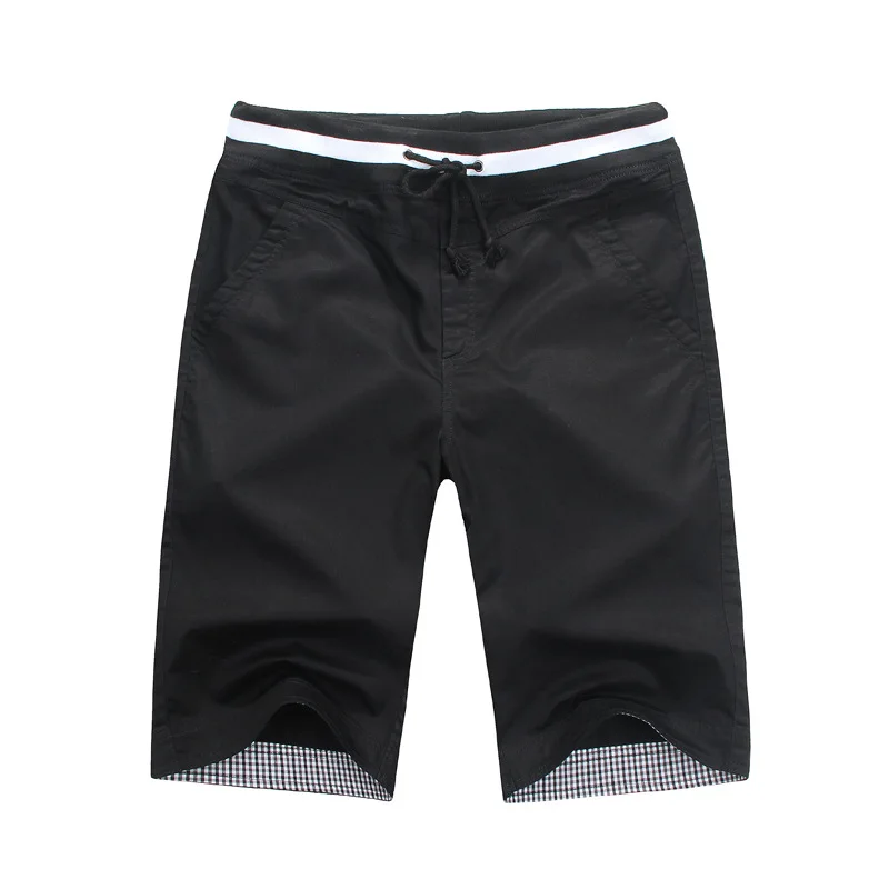 Летние мужские Чистый хлопок пять минут брюки корейской версии Свободные multi-цвет отдел с прямой трубкой Шорты чистый цвет c