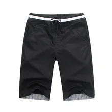 Летние мужские Чистый хлопок пять минут брюки корейской версии Свободные multi-цвет отдел с прямой трубкой Шорты чистый цвет c