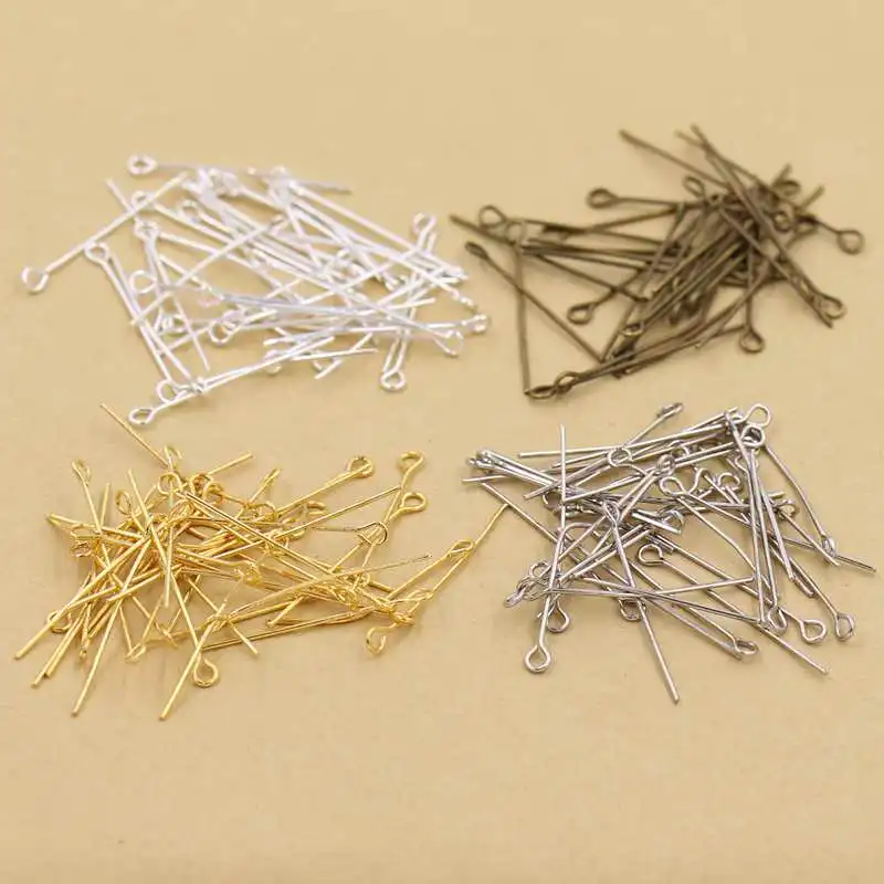 

(100 pieces/pack) 3cm Length 9-shape needle for DIY Beads string jewelry accessories