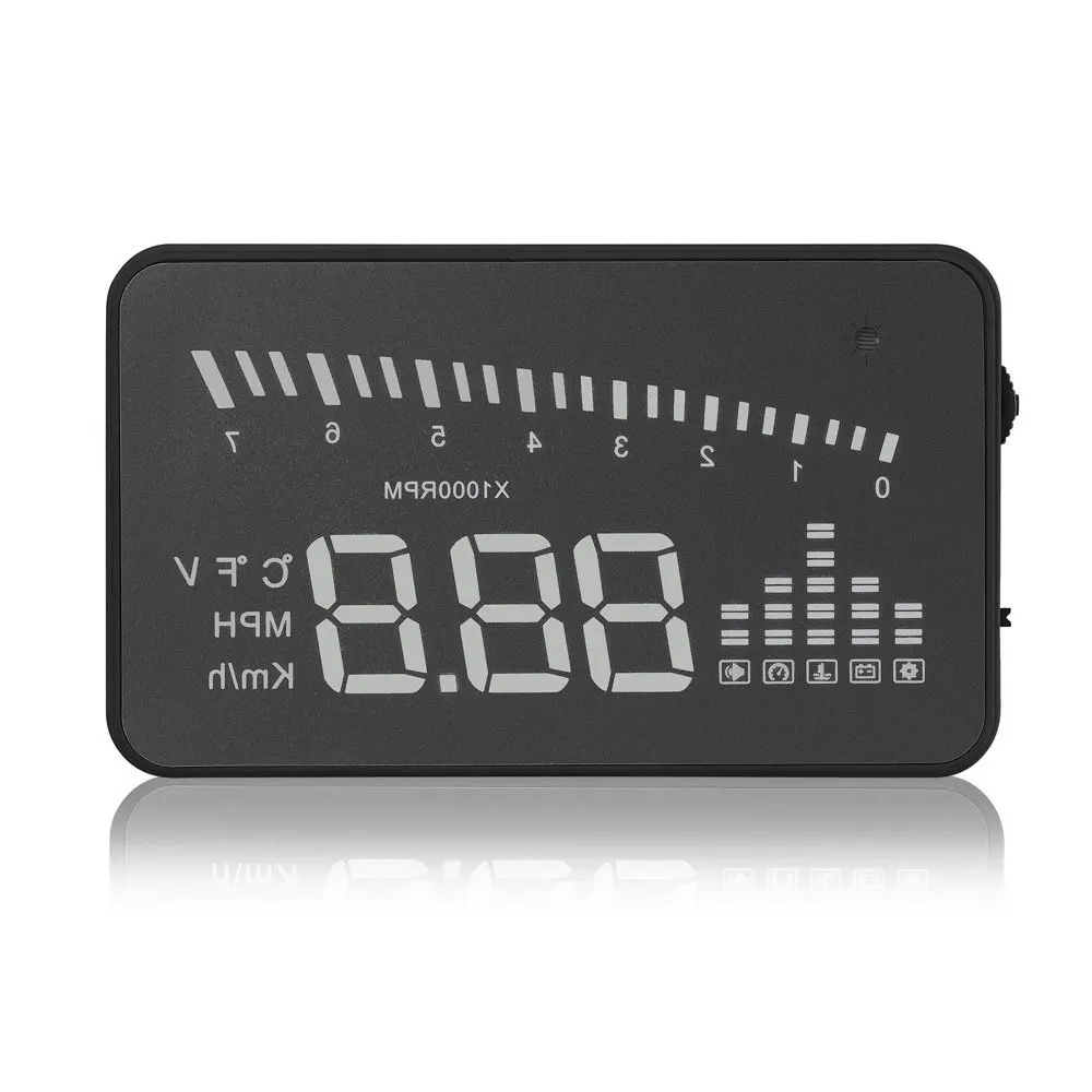 Фирменная Новинка 3 дюймов автомобиль OBDII HUD Head Up Дисплей 3D Экран проектор