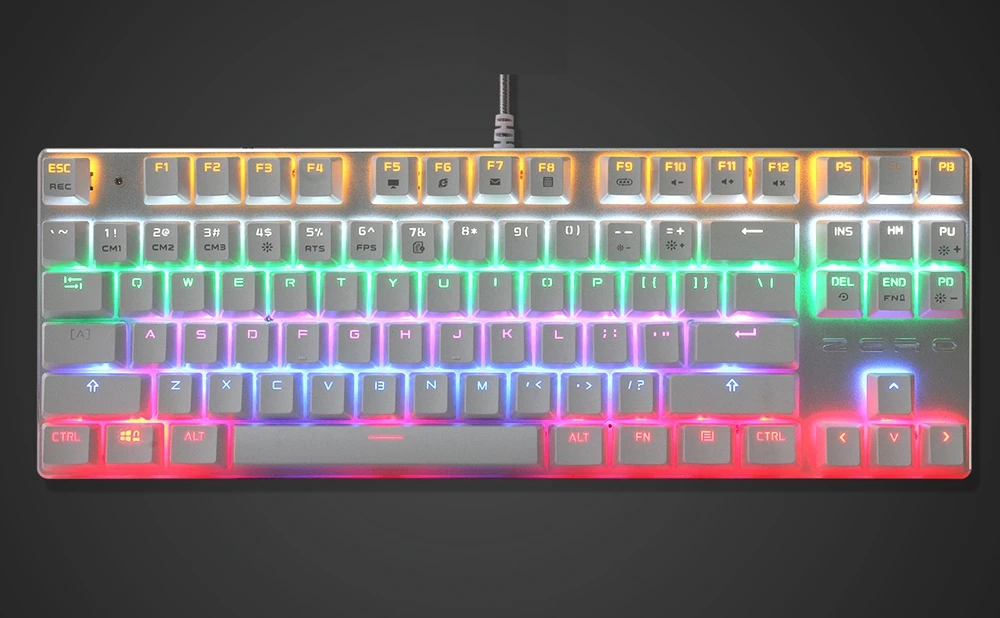 Metoo edition gaming Mechanical Keyboard 87/104 keys Anti-ghosting Luminous red switch Backlit USB Wired keyboard Hebrew/Russian