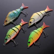 Multi Jointed Fishing Lures Bait ABS plastic swimbait font b fishhook b font tackle striking 12