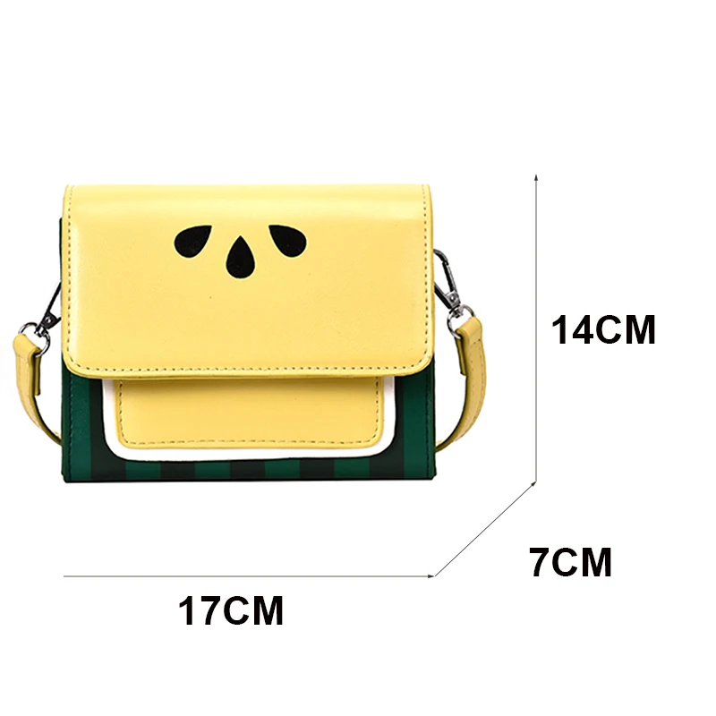 Новая милая сумка-арбуз, женская маленькая квадратная сумка, новая модная высококачественная повседневная сумка через плечо
