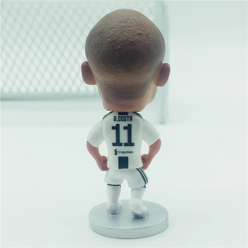 Soccerwe Футбольная звезда Кукла JUV # Дуглас Кошта Статуэтка Статуя белый черный