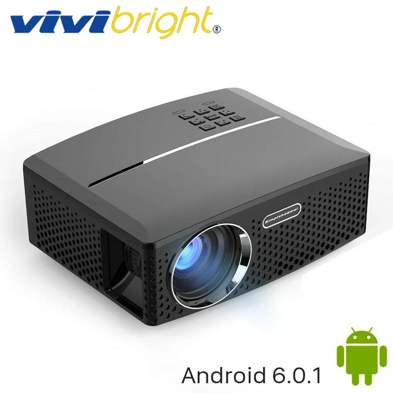 

VIVIBRIGHT LED Projector GP80. Low price Clearance, 1800 Lumens, 800*480 HDMI USB PC,Support Full HD,1080P,