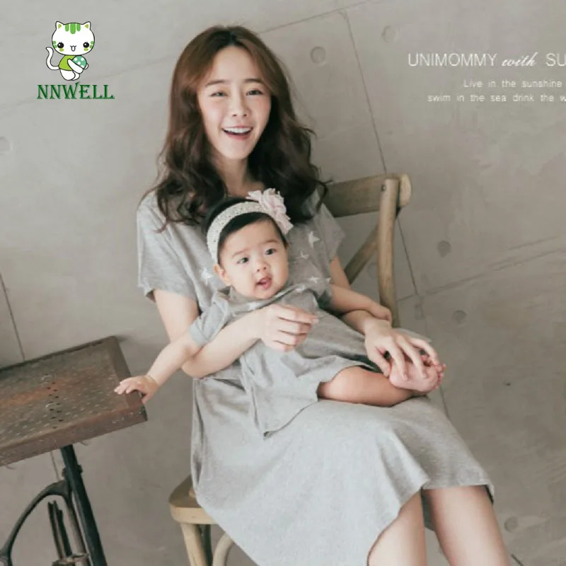 Mother & Kids Parent child Clothing Maternity Dress Baby Romper Suit