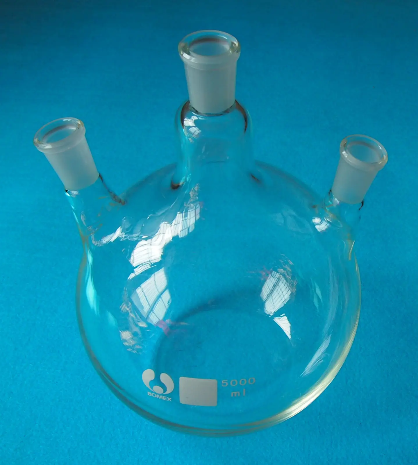 5000ml,24/40,3neck,flat Bottom,glass Flask,5l,three Necks,lab Chemical