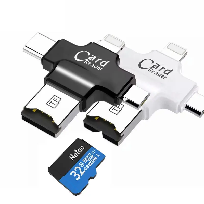 4 в 1 устройство для чтения SD карт Type c Micro SD|Картридеры| |