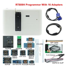 Новейший RT809H EMMC-Nand FLASH программист+ 16 адаптеров с кабелями EMMC-Nand