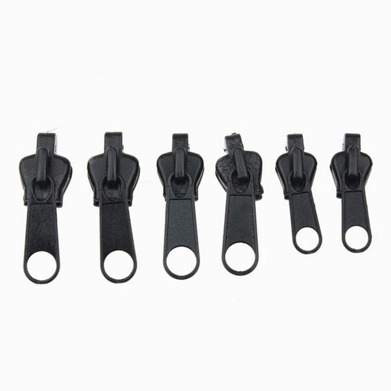 10 Pieces Zipper Pull Metal Zipper Tabs Zipper Repair Kits Zipper Extender Head Zipper Handle Replacement for Jacket Boot Jean Suitcase Luggage Coat Spring Lock Clip On No Tool Needed