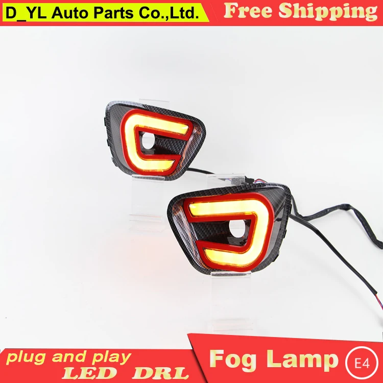 Car styling For jeep compass 2013 2014 LED DRL For compass led fog lamps daytime running light