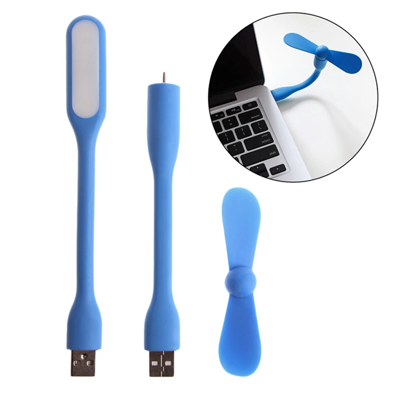 Гибкий USB вентилятор USB светодиодный светильник лампа для MacBook ноутбука ПК power Bank