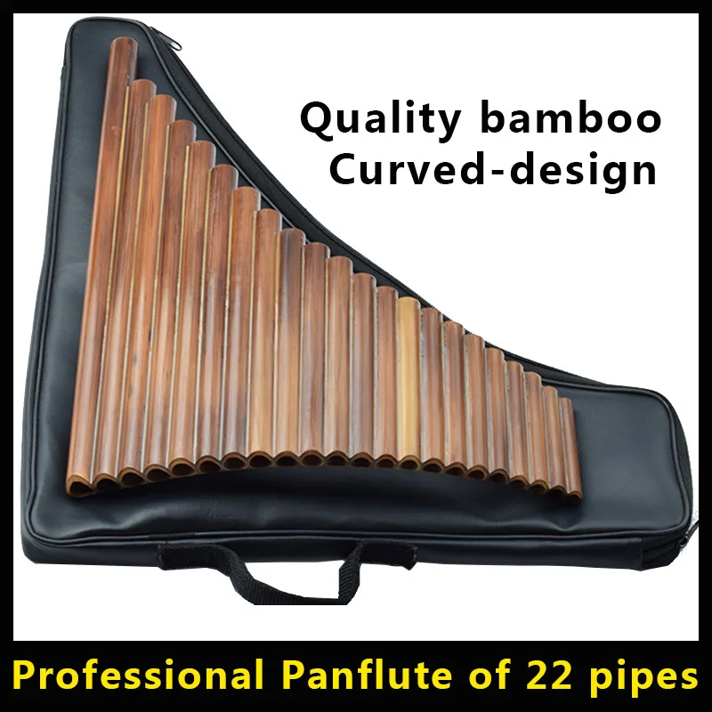 22 трубы Panpipes профессиональные бамбуковые флейты Panflute музыкальный инструмент