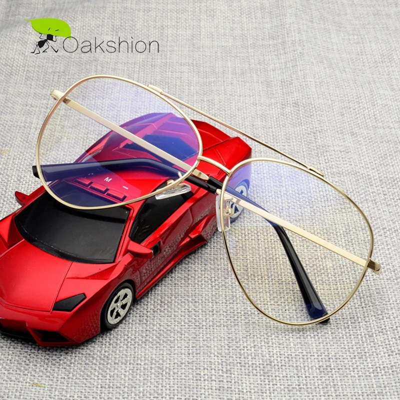 

2018 Retro Classic Clear Aviation Glasses Men UV400 Protection Clear Frame Sunglasses Women Myopia Oversized Clear Lens Glasses