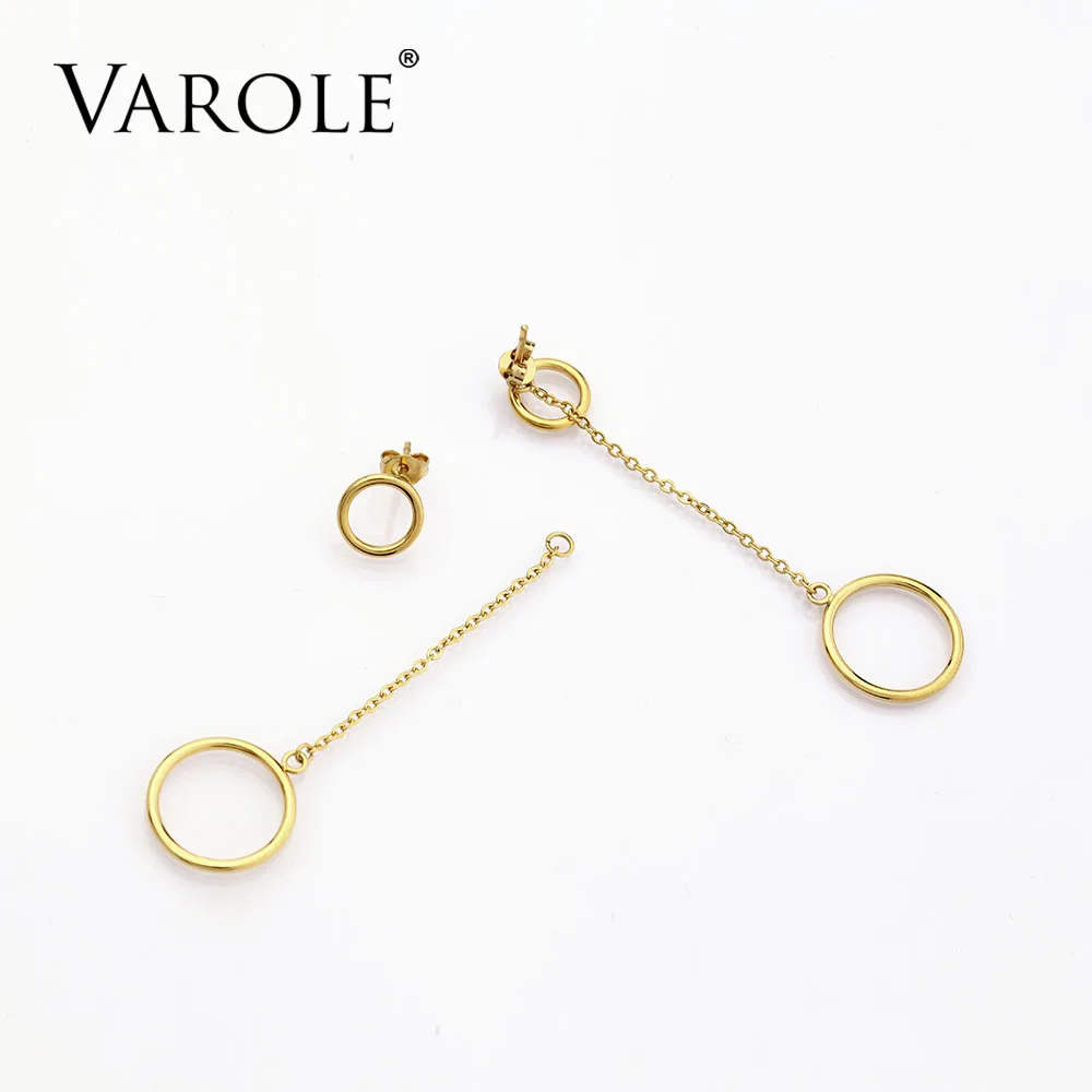 VAROLE длинные свисающие серьги для женщин ювелирное изделие золота Цвет