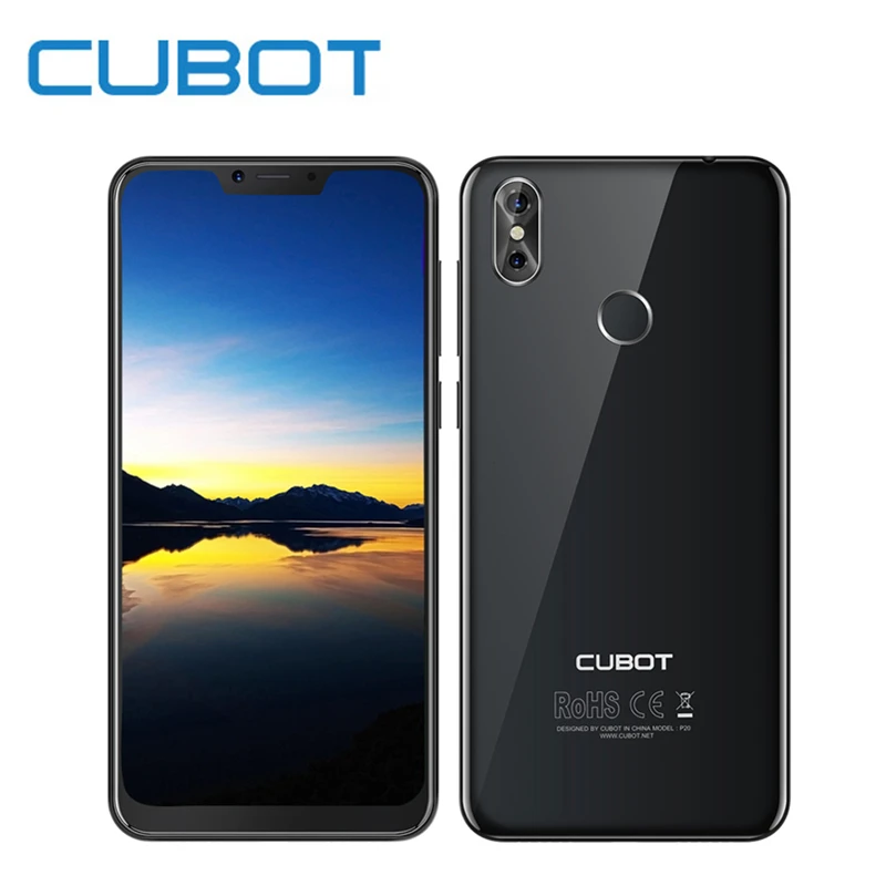 CUBOT P20 4G мобильный телефон 6,18 ''полный Экран Android 8,0 mtk6750t восемь ядер 4G B + 6 4G B 20MP двойной сзади камеры смартфона отпечатков пальцев