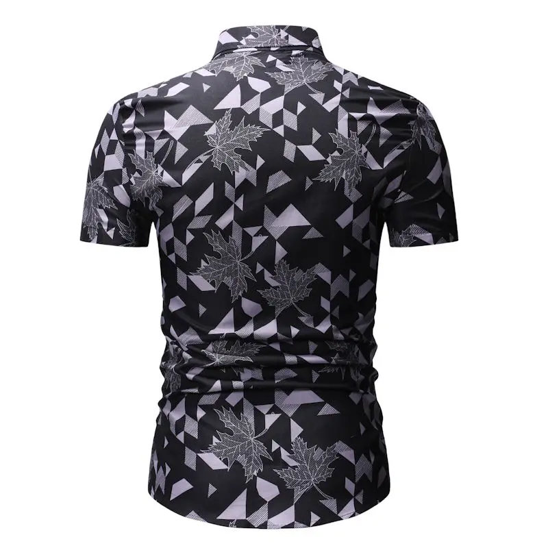 Мужская гавайская рубашка мужской повседневное Camisa Masculina Печатных Пляжные рубашки короткий рукав брендовая одежда Бесплатная доставка