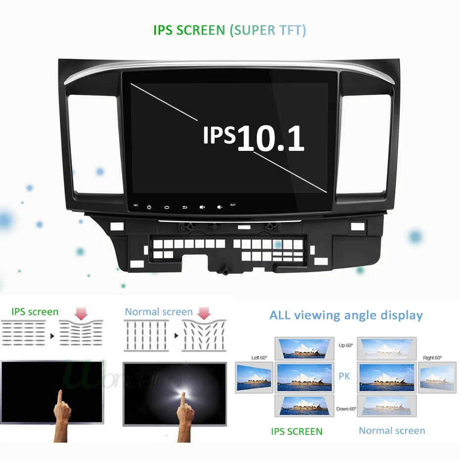 Excellent 10.1" DSP 4G 64G ROM Android 9.0 2 DIN Car GPS Radio For MITSUBISHI LANCER Navigation IPS Screen Stereo Receiver no DVD PLAYER 9