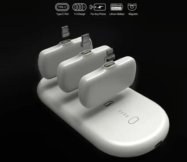 Magnetic type portable mini charger External Battery Pack Emergency power bank Magnetic type portable mini charger External Battery Pack Emergency power bank