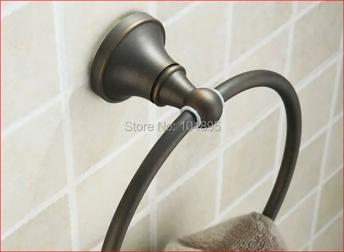X16004-Роскошные Настенные латунные аксессуары для ванной комнаты бронзового цвета, включая туалетную щетку, полотенца, крючки для халатов, держатель для стакана