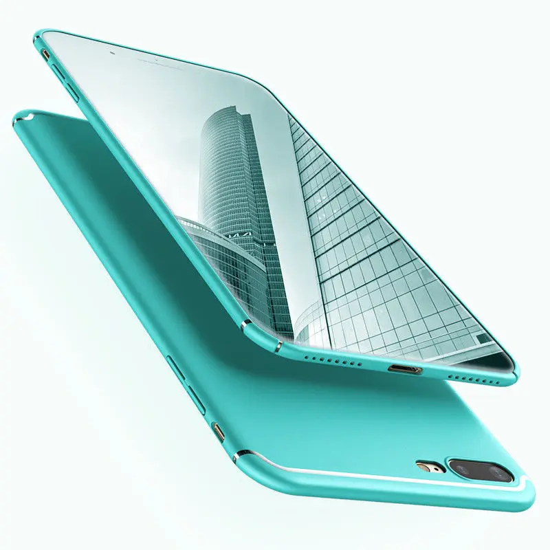 6 Colors for iPhone 6/7/8 Plus X Mint Green Luxury Matte Ultra Thin Fitted Case Protection Phone Cases Cover For iPhone X 6S 7 8