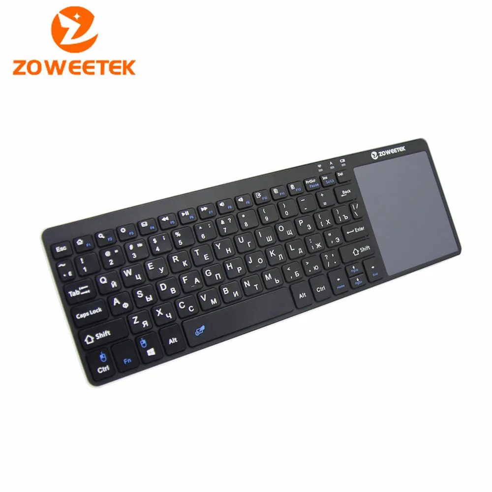 

Zoweetek K12-1 2016 Sales ! 2.4G Mini Wireless Russian Keyboard Handheld Keyboard Touchpad for PC Android TV Box