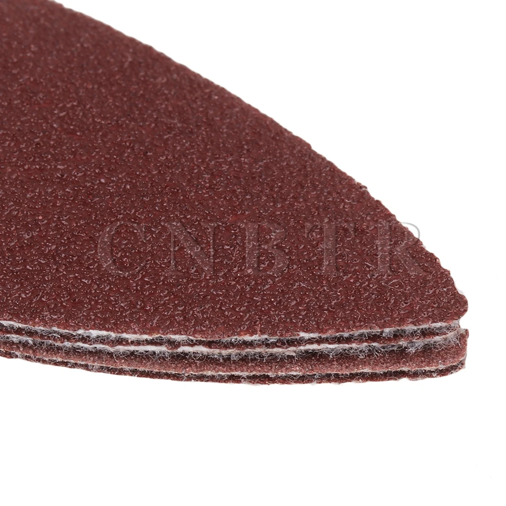 CNBTR Universal Finger Triangular Sanding Paper with Polishing Sanding Pad Set of 102