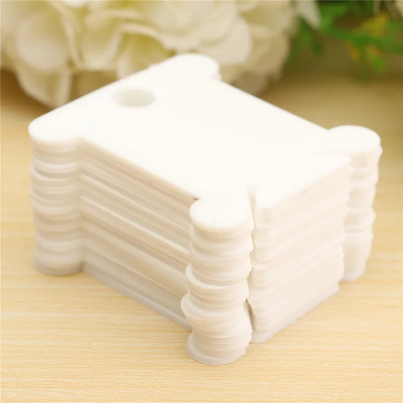 2016 New Fashion 30Pcs Colorful Plastic Embroidery Floss&ampCraft Thread Bobbins for Storage Holder Cross Stitch Sewing Supplies | Дом и сад