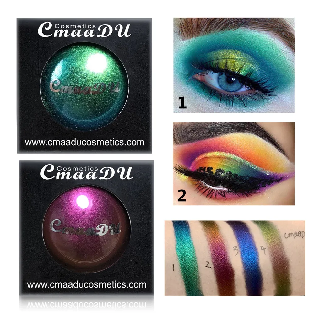 

CmaaDu Polarized Glitter Eyeshadow Pallete Diamond Shimmer Change Color Eye Shadow Makeup Palette Cosmetic for Women Shiny Eyes