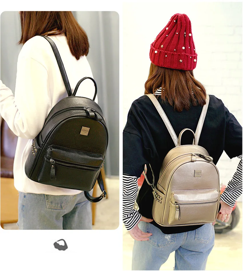 Женский кожаный рюкзак, серебристый, консервативный стиль, школьные рюкзаки для сумки для подростков, женские рюкзаки, школьный рюкзак, Bolsa Mochila